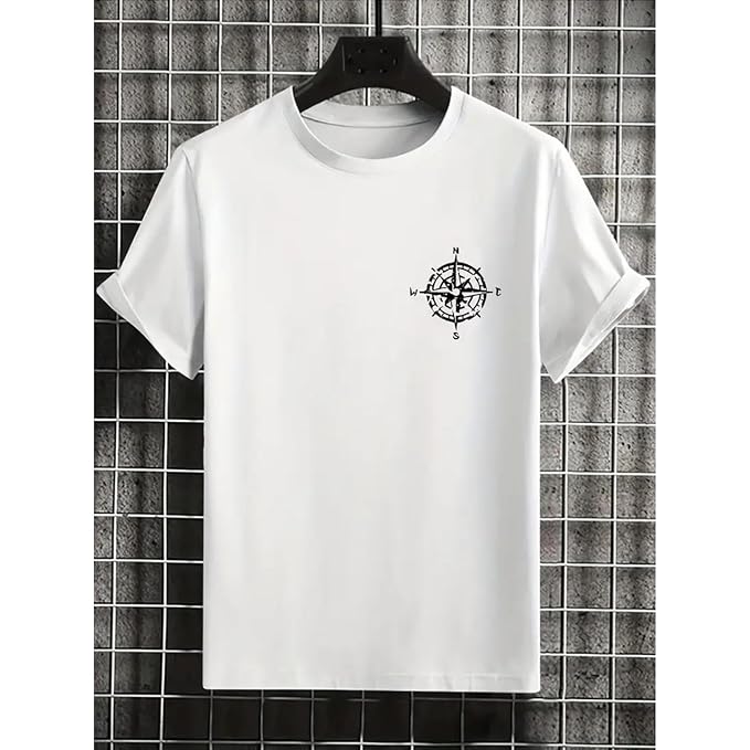 Glito Graphic Printed Men's 3D Print Cotton Blend T-Shirt | Casual Round Neck Short Sleeve | Regular Fit Men T-Shirt Jersey | Graphic Printed T-Shirt for Men | Men t-Shirt