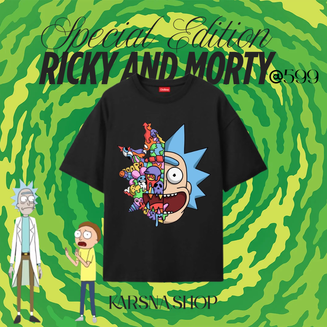 Special Edition RICKY AND MORTY Oversize T shirt
