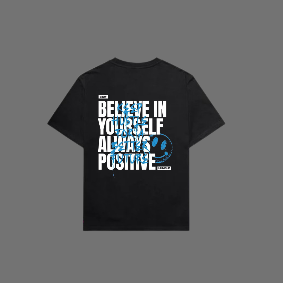 Oversize T-Shirt 100% Cotton BELIEVE IN YOUR SELF T SHIRT