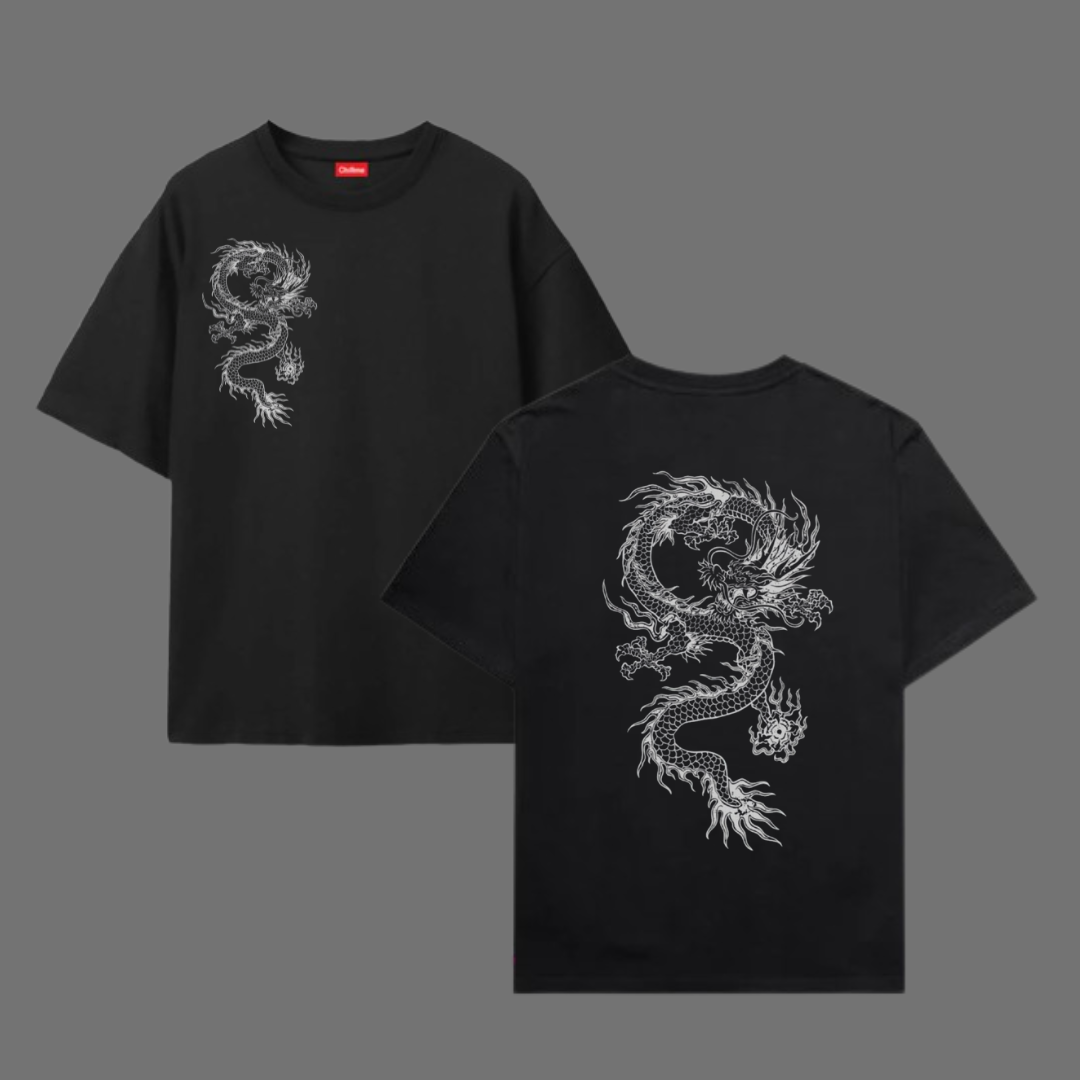 Oversize T-Shirt 100% Cotton DRAGON T SHIIRT