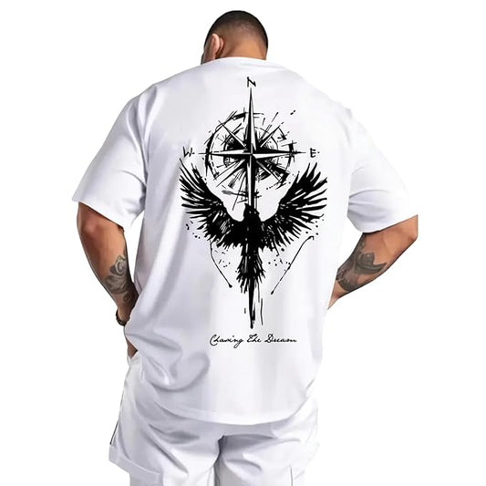 Glito Graphic Printed Men's 3D Print Cotton Blend T-Shirt | Casual Round Neck Short Sleeve | Regular Fit Men T-Shirt Jersey | Graphic Printed T-Shirt for Men | Men t-Shirt