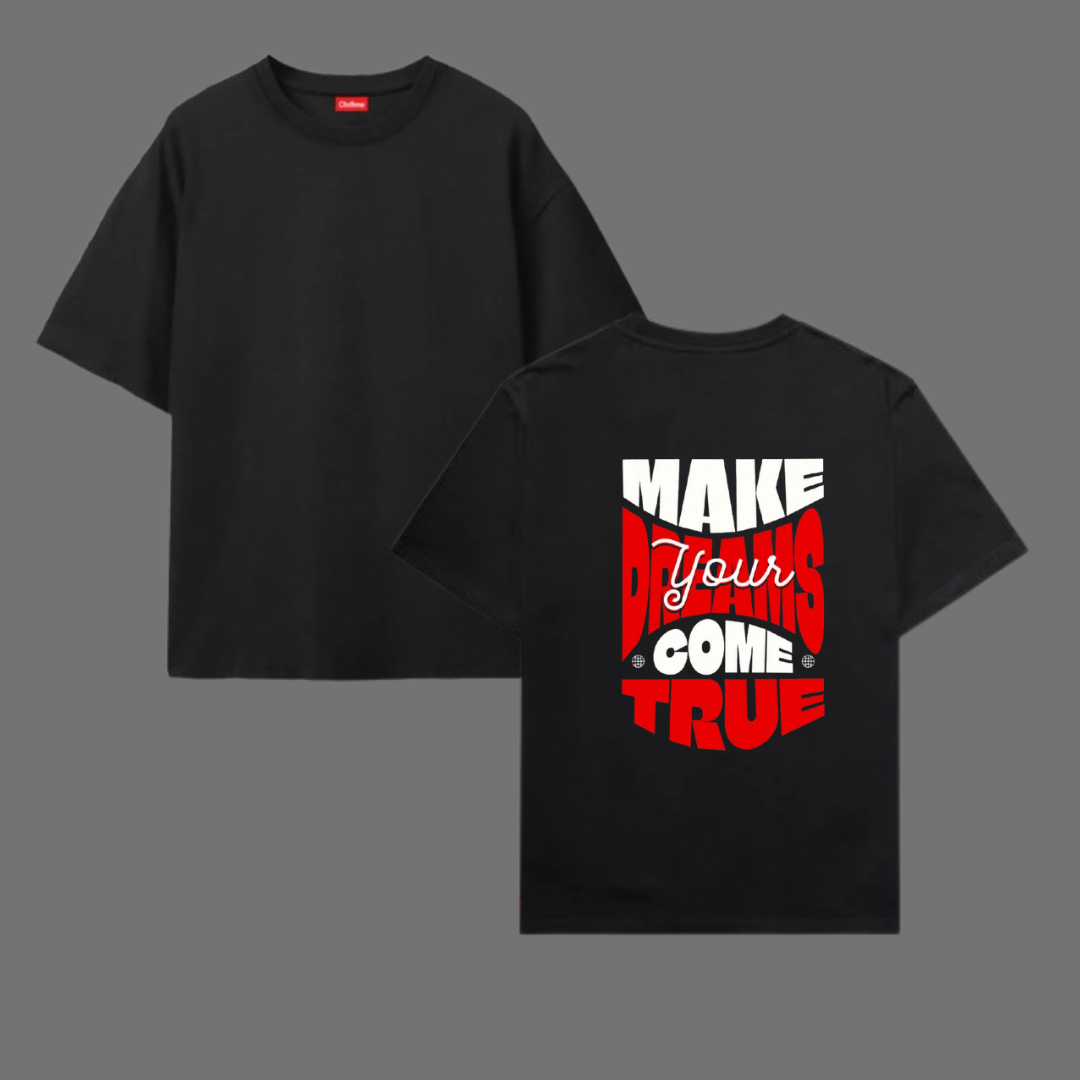 Oversize T-Shirt 100% Cotton DREAMS T SHIRT