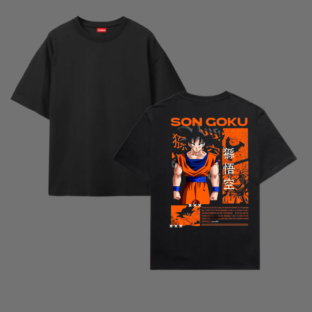 Oversize T-Shirt 100% Cotton SON GOKU T SHIRT