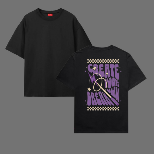 Oversize T-Shirt 100% Cotton CREATE DREAMS T SHIRT