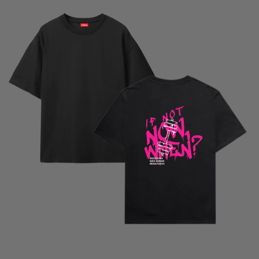 Oversize T-Shirt 100% Cotton WHEN T SHIRT