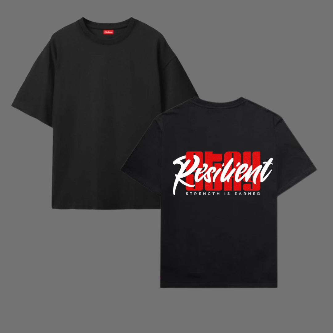 Oversize T-Shirt 100% Cotton STAY RESILENT T SHIRT