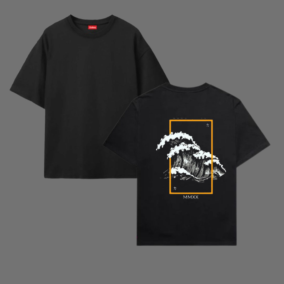 Oversize T-Shirt 100% Cotton WAVE T SHIRT