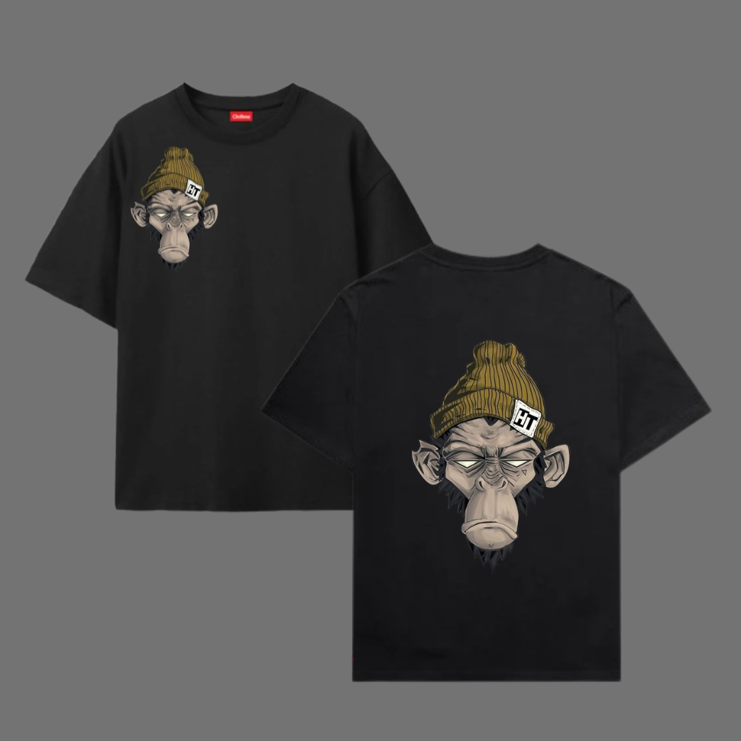 Oversize T-Shirt 100% Cotton MONKEY T SHIRT