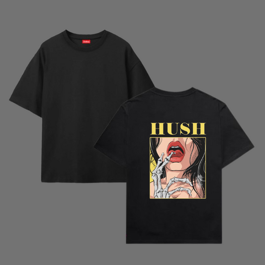 Oversize T-Shirt 100% Cotton HUSH T SHIRT